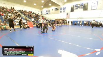 100 lbs Quarterfinal - Norah Sivasubramaniam, Portola High School Wrestling vs Caro Caylee, Rancho Bernardo Wrestling Club