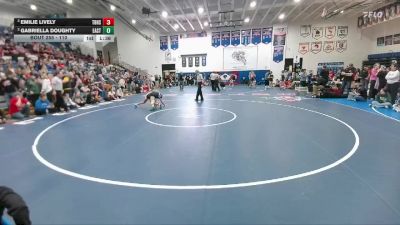 110 lbs Semifinal - Emilie Lively, Thunder Basin High School vs Gabriella Doughty, Cheyenne East
