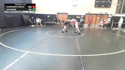 150 lbs Quarterfinal - Alessandro Ordaya, Manchester vs Leo Moore, Ridgefield