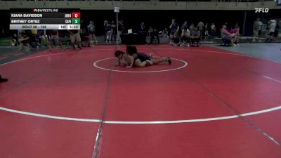 158 lbs Quarterfinal - Kiara Davidson, Johnson City vs Britney Ortez, Capitol Heights