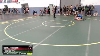 130 lbs Quarterfinal - Mckenzie Ray, Arctic Warriors Wrestling Club vs Sienna Mickelson, Kodiak Wrestling Club