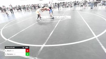 126 lbs Consi Of 16 #2 - Landon Boyd, Badlands WC vs Estevan Romero, Live Training Systems