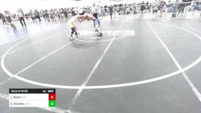 126 lbs Consi Of 16 #2 - Landon Boyd, Badlands WC vs Estevan Romero, Live Training Systems