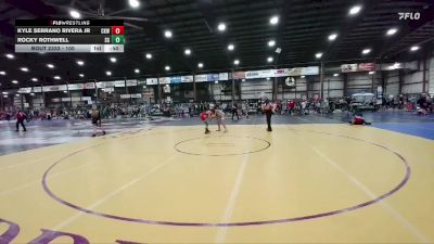 100 lbs Cons. Round 2 - Kyle Serrano Rivera Jr, Cobbler Kids Wrestling vs Rocky Rothwell, Stillwater Gladiators