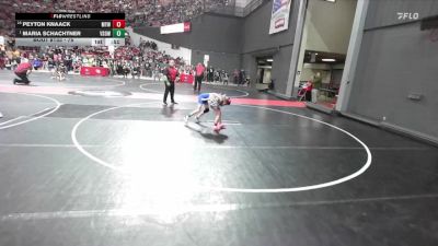 75 lbs Cons. Round 2 - Peyton Knaack, Marshfield Youth Wrestling vs Maria Schachtner, Victory School Of Wrestling
