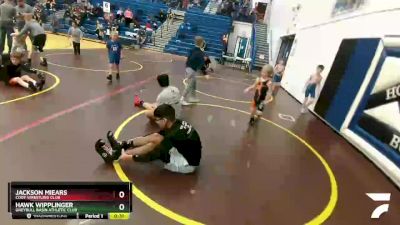 43 lbs Round 3 - Ridge Rohrer, Powell Wrestling Club vs Prescott Grant, Laurel Mattburners