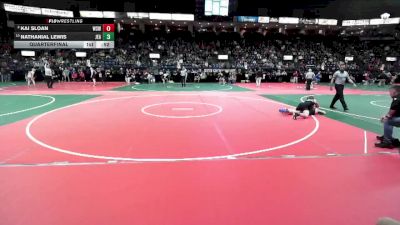 138 lbs Quarterfinal - Nathanial Lewis, JEA2 vs Kai Sloan, WSW1