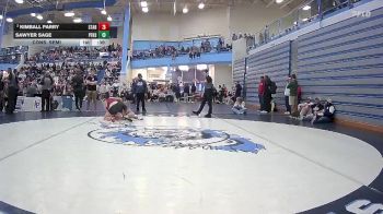 138 lbs Cons. Semi - Sawyer Sage, Post Falls vs Kimball Parry, Star Valley High School
