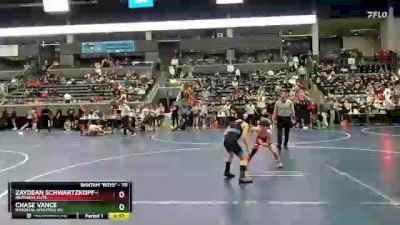 70 lbs Cons. Round 2 - Zaydean Schwartzkopf-Munoz, Nebraska Elite vs Chase Vance, Immortal Athletics WC