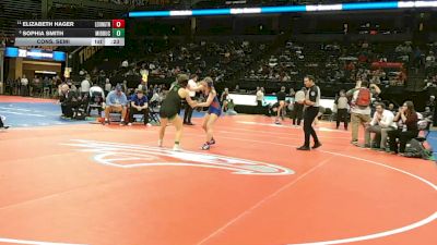 135 Class 1 lbs Cons. Semi - Sophia Smith, Mid-Buchanan vs Elizabeth Hager, Lexington