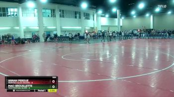 100 lbs Round 1 (8 Team) - Annah Perdue, Nebraska Black Widows vs Maci Brouillette, Team Montana Silver