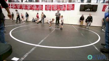 49 lbs Round Of 32 - Wyatt Welchel, Harrah Little League Wrestling vs Colin Hunt, Standfast