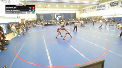 138 lbs Cons. Round 5 - Gian Guiling, Yorba Linda HS vs Joshua Grajeda, Fifth Sun WC