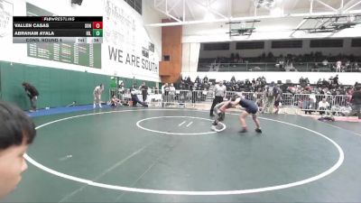 120 lbs Cons. Round 4 - Abraham Ayala, Hillcrest vs Vallen Casas, Sonora (La Habra)