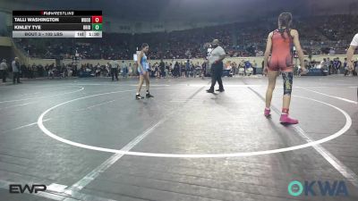 102 lbs Round Of 16 - Talli Washington, Woodland Wrestling Club vs Kinley Tye, Bridge Creek Youth Wrestling