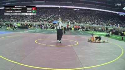 D1-150 lbs Champ. Round 1 - Dallas Korponic, Hartland HS vs Austin Coleman, Byron Center HS