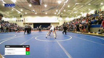 110 lbs Semifinal - Cannon Ballard, Collinsville Cardinal Youth Wrestling vs Shane Dollar, Sperry Wrestling Club