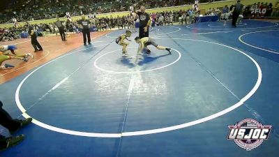 80 lbs Round Of 32 - Cannen Johnson, Weatherford Youth Wrestling vs Easton Reyes, Standfast