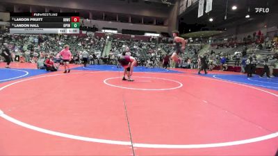 152 lbs Semifinal - Landon Hall, Benton Parks Youth Wrestling vs Landon Pruitt, Beebe Badgers Wrestling Club