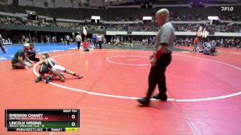 National 3-5 64 Champ. Round 2 - Lincoln Wissing, Grizzly Wrestling Club vs Emerson Chaney, Grafton Youth Wrestling