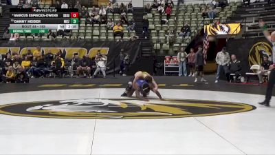 165 lbs Quarterfinal - Danny Heiser, Missouri vs Marcus Espinoza-Owens, South Dakota State