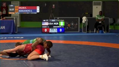 57 kg Semifinal - Alli Ragan, USA vs Odunayo Adekuoroye, NGR