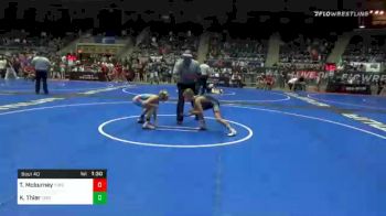 76 lbs Quarterfinal - Taber Mcburney, Topeka Blue Thunder vs Kyler Thier, Legends Of Gold