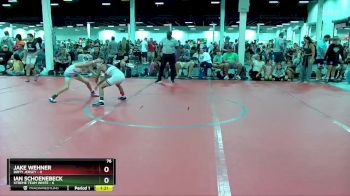 76 lbs Round 2 (4 Team) - Ian Schoenebeck, Xtreme Team White vs Jake Wehner, Dirty Jersey