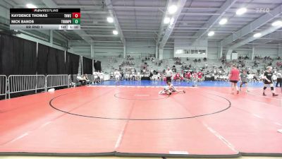 106 lbs Rr Rnd 1 - Kaydence Thomas, TNWC Black vs Nick Banos, Triumph Black