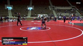 103 lbs Finals (2 Team) - Annalise Maralit, Presbyterian vs Alyssa Archer, Lindsey Wilson