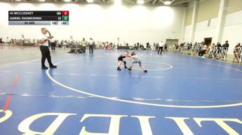 52 lbs Rr Rnd 1 - AJ McCloskey, Indiana Outlaws Green - EL vs Adriel Rasmussen, Ohio Gold - EL