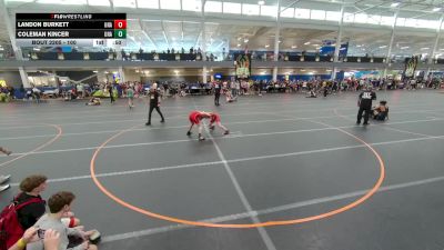 100 lbs Cons. Round 1 - Coleman Kincer, Unattached vs Landon Burkett, Unattached