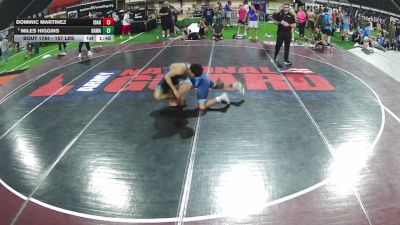 157 lbs Cons. Semis - Dominic Martinez, Idaho vs Miles Higgins, Hawaii