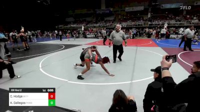 109 lbs Rr Rnd 2 - Cameron Hodge, Betterman Elite vs Kylah Gallegos, Pomona Elite