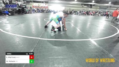 108 lbs Round Of 32 - Santino Martinez, NM Beast vs Westin Pollock, Owasso Takedown Club