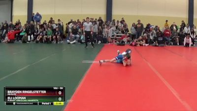 55 lbs Quarterfinal - Eli Looman, Pursuit Wrestling Minnesota vs Brayden Ringelstetter, MN Elite