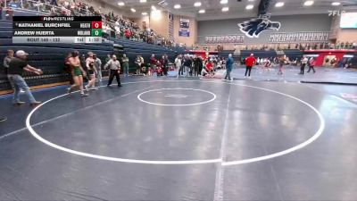 132 lbs Quarterfinal - Nathaniel Burchfiel, Rockwall Heath vs Andrew Huerta, Conroe The Woodlands