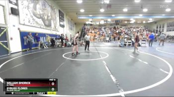 132 lbs Champ. Round 2 - Syruss Flores, Paloma Valley vs William Smorick, El Toro