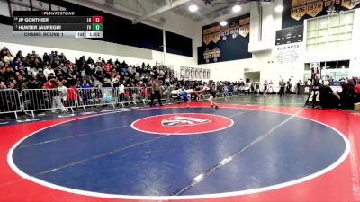 120 lbs Champ. Round 1 - Hunter Jauregui, Fountain Valley vs Jp Gonthier, Laguna Hills