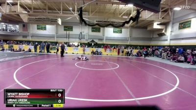 60 lbs Cons. Round 6 - Wyatt Bishop, Laurel Matburners vs Uriah Uresk, Windy City Wrestlers