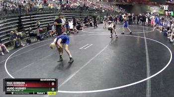 90 lbs Quarterfinals (8 Team) - Hugo Hughes, Iowa USA Blue vs Max Gordon, Kansas Anacondas