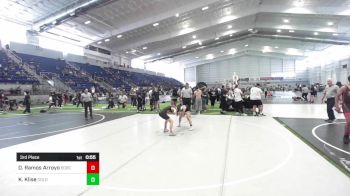 101 lbs 3rd Place - Dalianys Ramos Arroyo, Bobcat WC vs Kaliya Klise, Gold Rush Wrestling