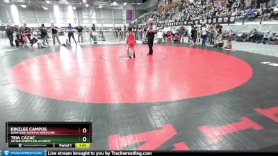 68-74 lbs Round 2 - Kinzlee Campos, Sunnyside Ironman Wrestling vs Teia Cazac, Ascend Wrestling Academy