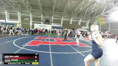 145 lbs Champ. Round 1 - Addysen Laird, Tooele vs Olivia Pinoski, Syracuse