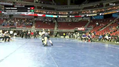 1A-285 lbs Cons. Round 5 - Zach Teague, West Central Valley vs Jacob Bishop, Hinton