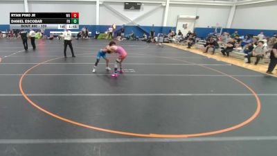 120 lbs Cons. Round 3 - Daniel Escobar, Unattached vs Ryan Pino Jr, Wrestling University