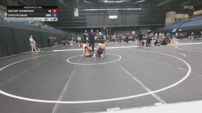 180 lbs 1st Place Match - Caitlyn Davis, OSU Cowgirl Wrestling Club vs Kaylee Thompson, Unattached