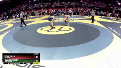 D2-157 lbs Cons. Round 2 - Rylan Hurley, Akron Svsm vs Cole Dille, Ontario
