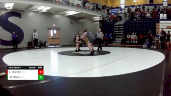 190 lbs. Cons. Round 7 - Harmony Moore, Willard vs Abby Chandler, Northwest