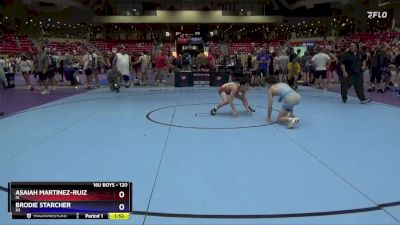 120 lbs Cons. Round 2 - Asaiah Martinez-Ruiz, IA vs Brodie Starcher, KS